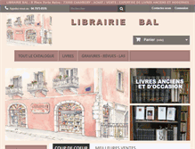 Tablet Screenshot of librairie-bal.com